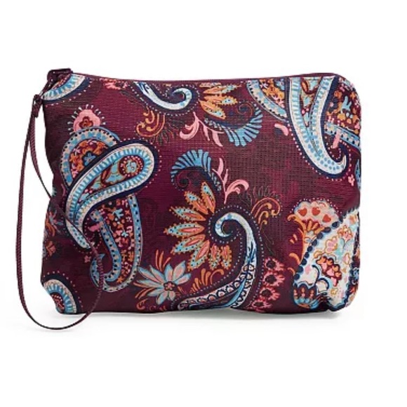 NEW Vera Bradley Packable Large Campus Backpack Paisley Jamboree Red - Picture 4 of 9